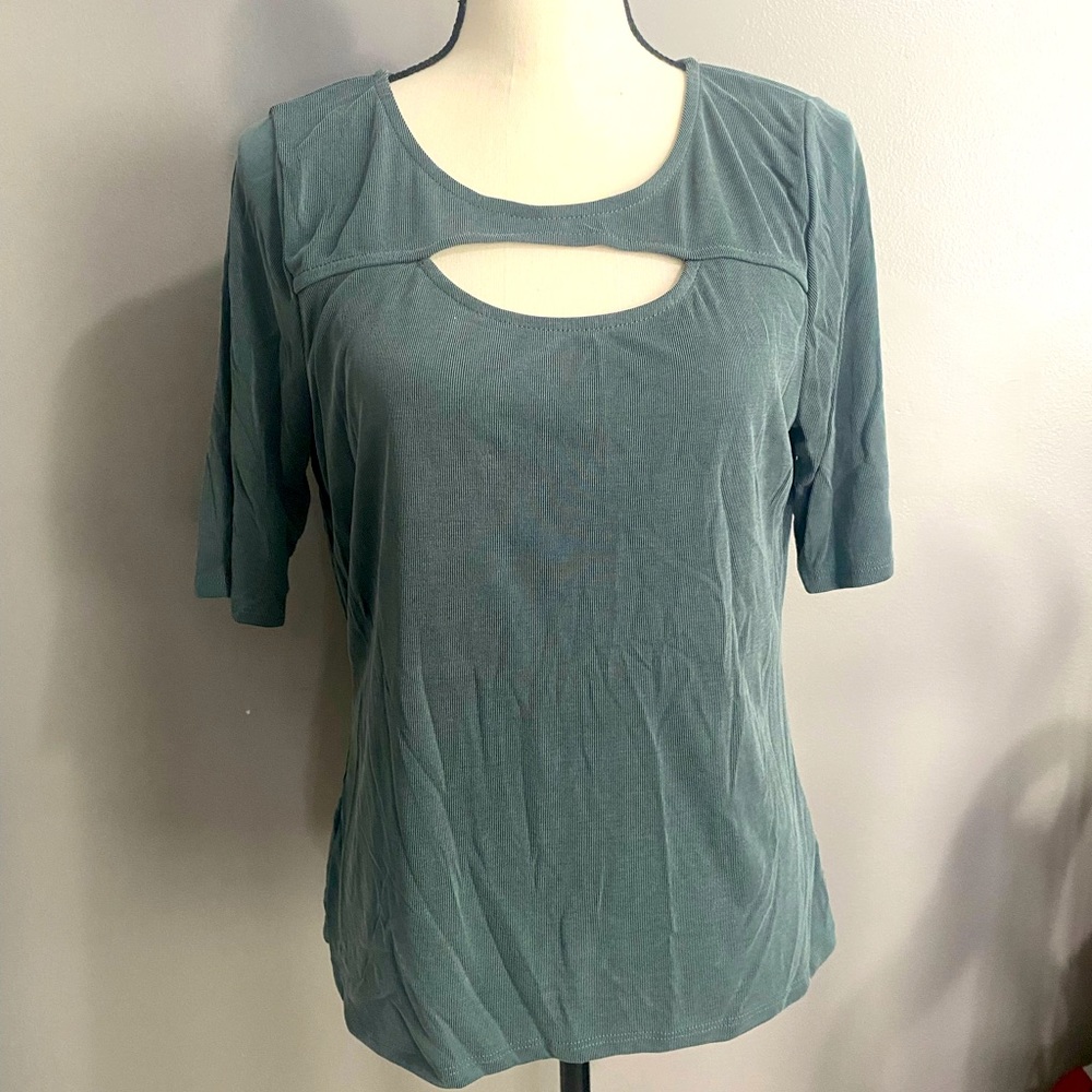 Green Envelope short sleeve top